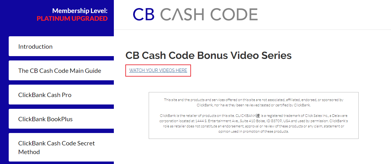 cb cash code 1