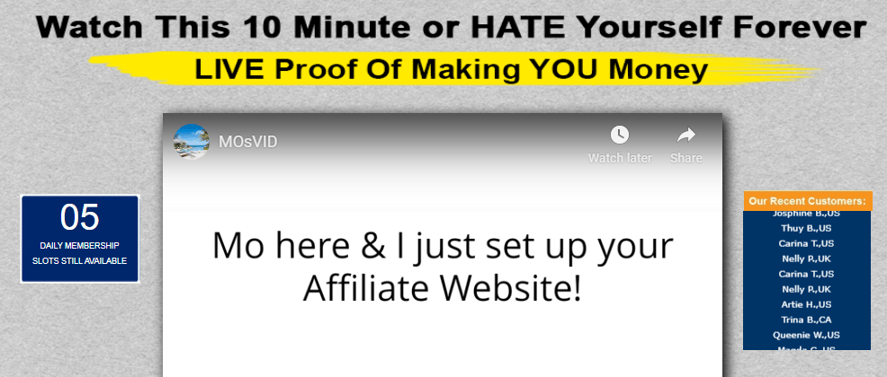 AFFILIATE MILLIONAIRE SCAM / EMAIL FLOOD FROM - EASY KITS - Scambait.net