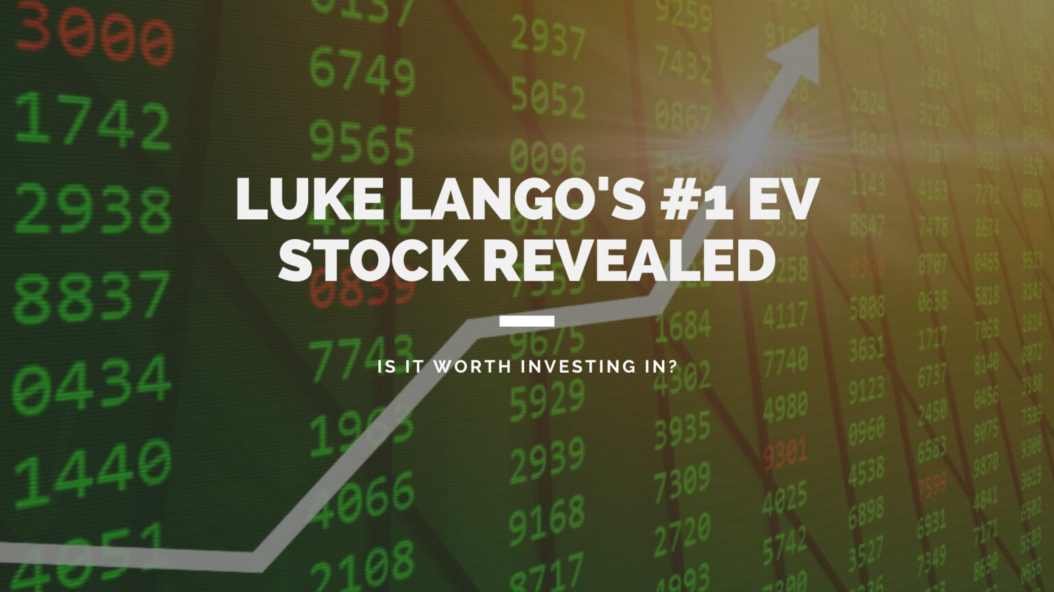 Luke Lango’s 1 Electric Vehicle Stock Of The Decade REVEALED The