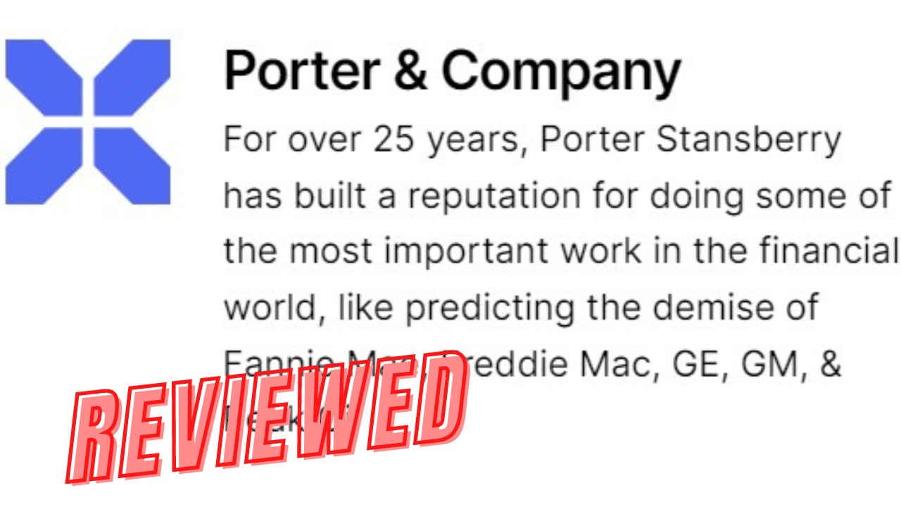 Porter And Company Research Review